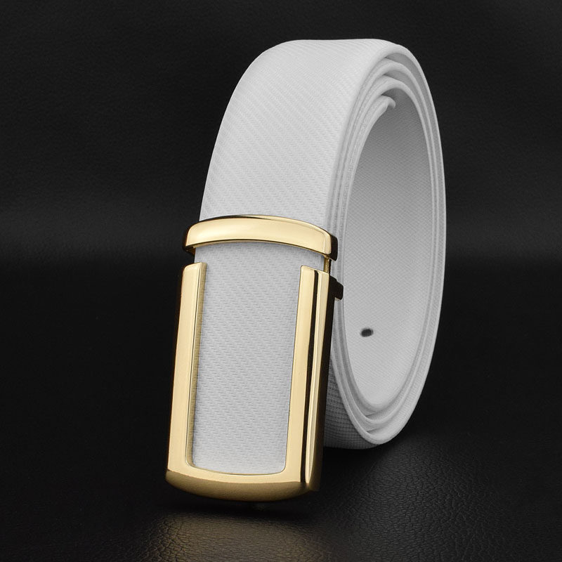 新款C皮带男士潮年轻人韩版腰带男真皮休闲百搭发型师白色小裤带