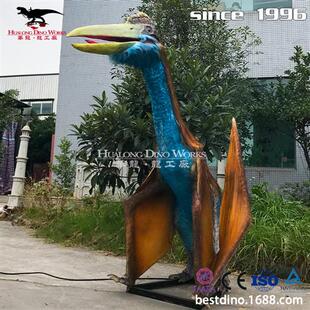 仿真风神翼龙模型机械电动恐龙飞龙美陈玩具商场引流工厂制作