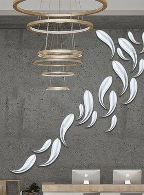 不锈钢镜面金属鱼雕塑酒店会所大堂别墅中庭风水鱼装饰品铁艺摆件