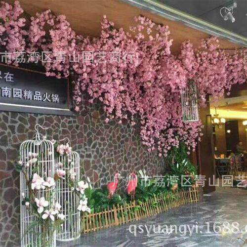 供应假樱花树超逼真仿真樱花酒店人造树厂家供应仿真树中