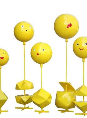 玻璃钢户外大型几何气球雕塑商场广场售楼处步行街仿真棒棒糖摆件