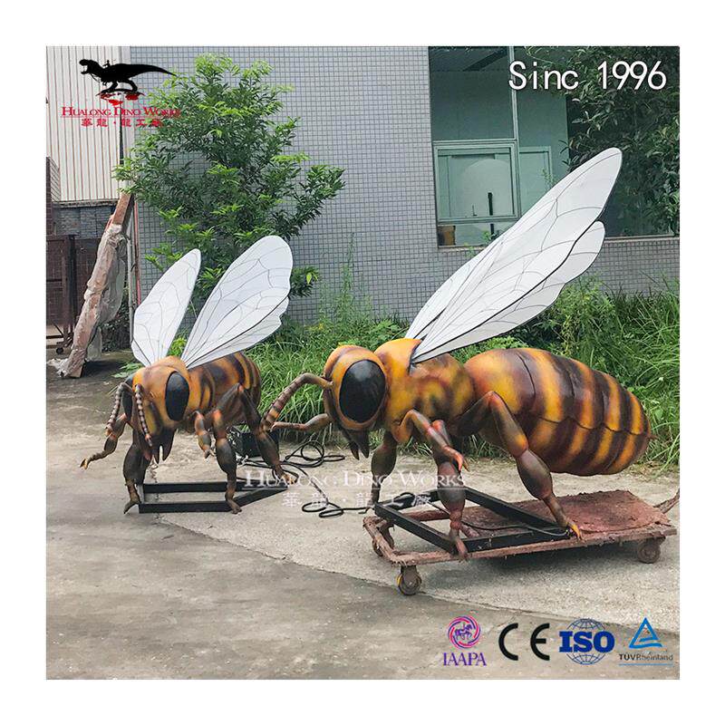 仿真昆虫机械电动蜜蜂摆件景区公园动物园比列放大昆虫摆件