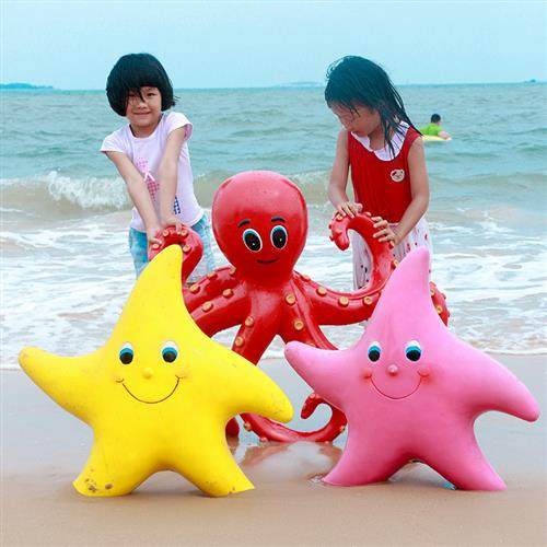 海洋系列玻璃钢雕塑海螺贝壳海龟海豚海星珊瑚花园房产装饰摆件