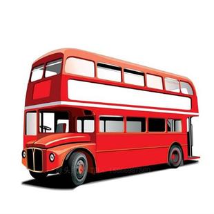 电脑下料激光切割铁艺金属材质巡游车公交车模型租赁售卖双层巴士