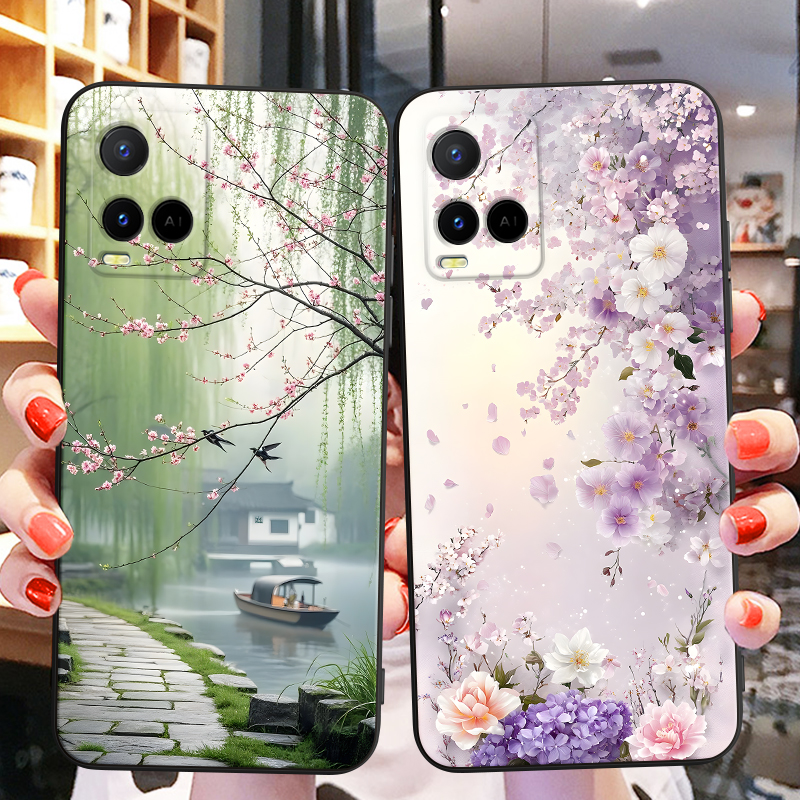 适用vivoY32手机壳vivo新款y32女生y21防滑vivo全包边v2158a后壳viv0y32限量版vivov2158a防摔的耐脏男式软胶