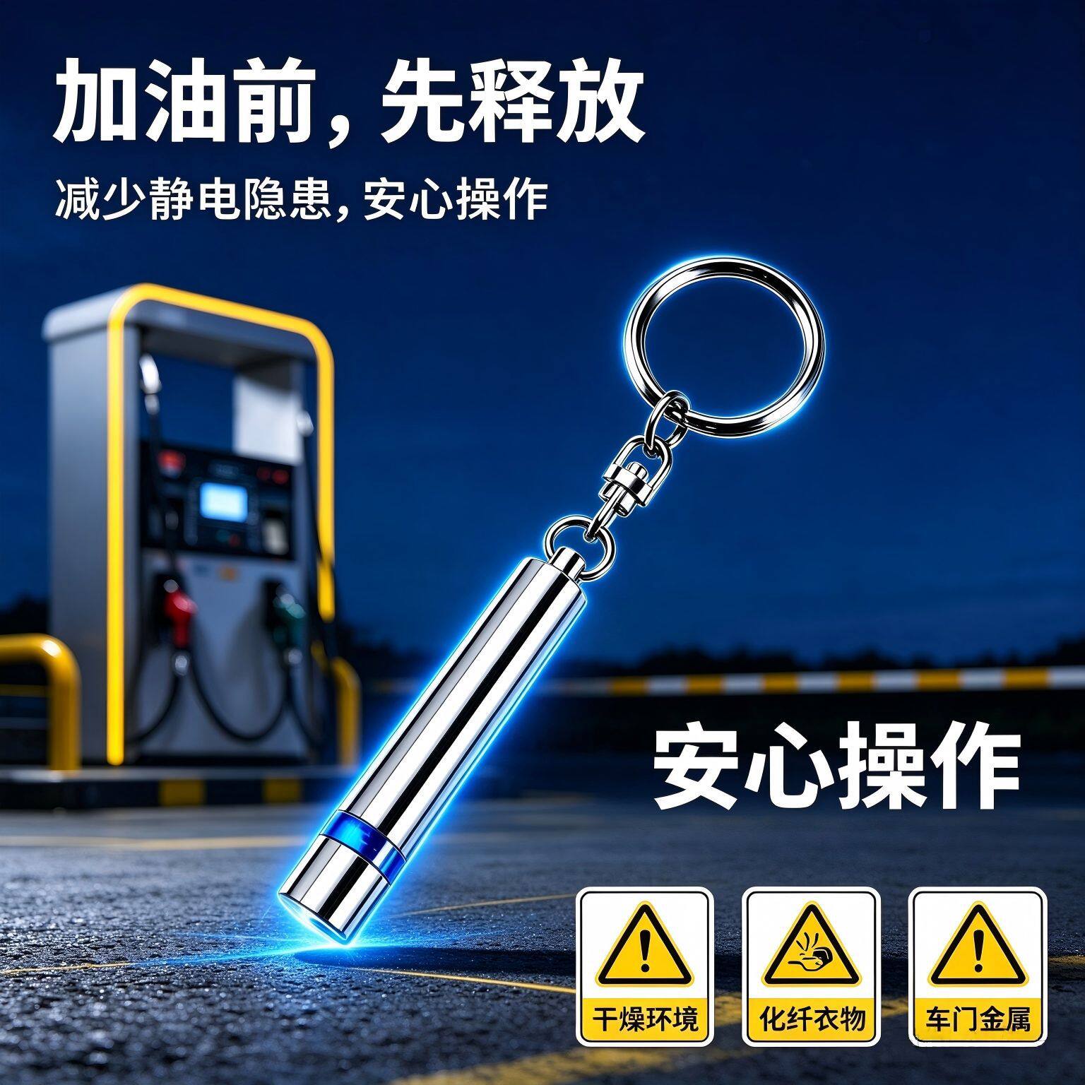 钨钢铜新款静电棒汽车钥匙扣高效