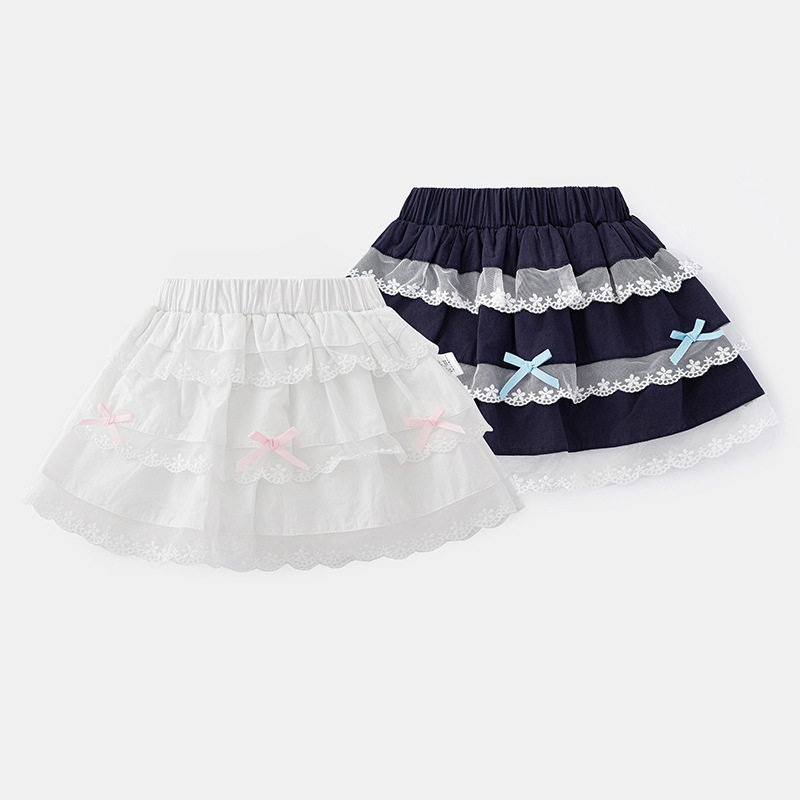 new idea女童宝宝洋气可爱蝴蝶结半身裙短裙夏季小公主甜美蛋糕裙