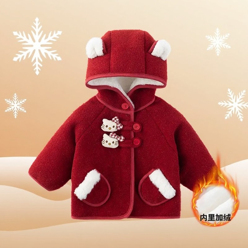 new idea女童冬季羊羔绒加绒加厚连帽洋气外套女宝宝外出保暖棉衣,童装/婴儿装/亲子装,普通外套,淘宝优惠券,粉丝福利购,淘宝优惠卷