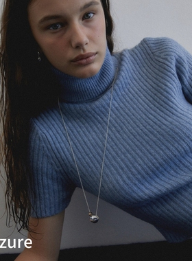 韩国新款吊坠金银撞色项链冷淡风高级感轻奢小众原创设计风锁骨链