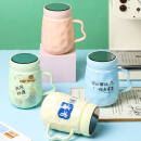 创意个性 杯子陶瓷马克杯水杯大容量带盖子家用2025女男情侣杯定制