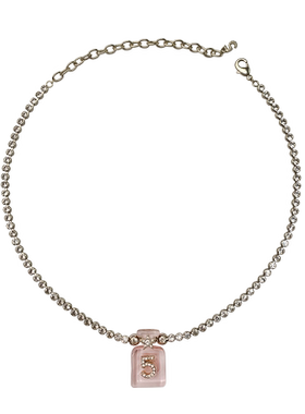 奥米迪奥彩色香水瓶数字5项链