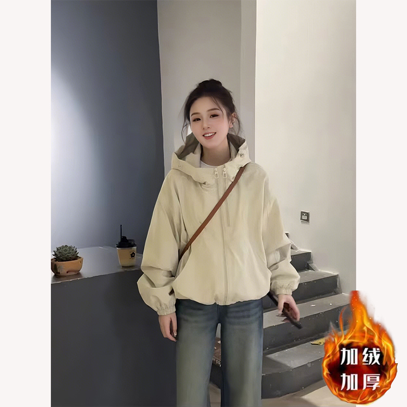 夹棉短外套女2025秋冬新款加厚