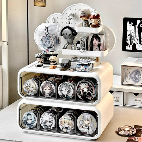 防尘吧唧收纳盒抽屉式