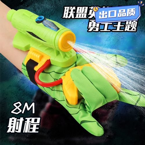 新款蜘蛛水枪侠发射器黑科技儿童玩具超级英雄男孩喷水枪QE54