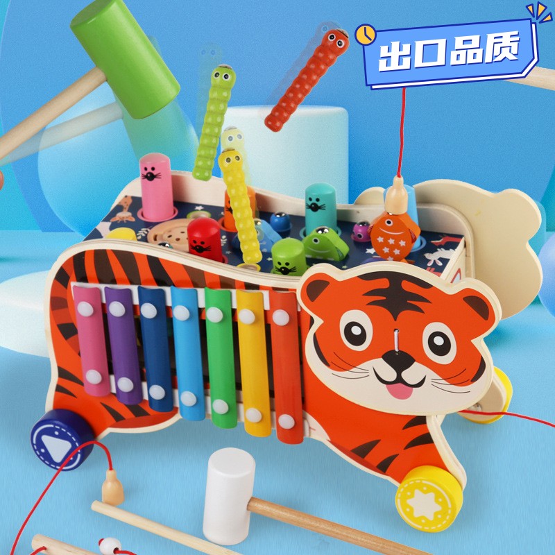 多功能打地鼠玩具婴幼儿益智儿童早教0男孩女孩1-2-3岁一岁半a324