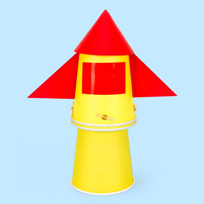 儿童动物纸杯diy手工材料包幼儿园创意制作彩纸纸盘粘贴益智玩A51