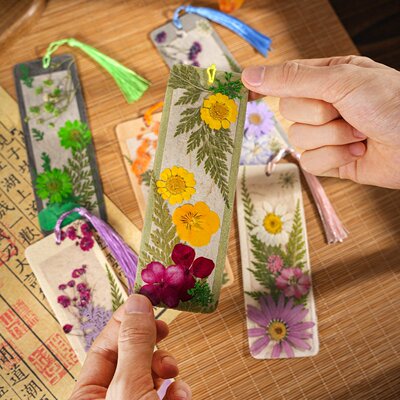 永生压花书签diy材料自制花草标本书签古风景区文创学生阅读P-44