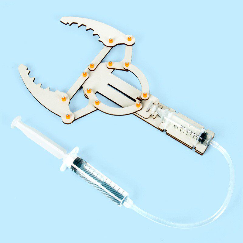 液压装载机材料科技手工小制作注射器针筒diy模型学生三四五年A11