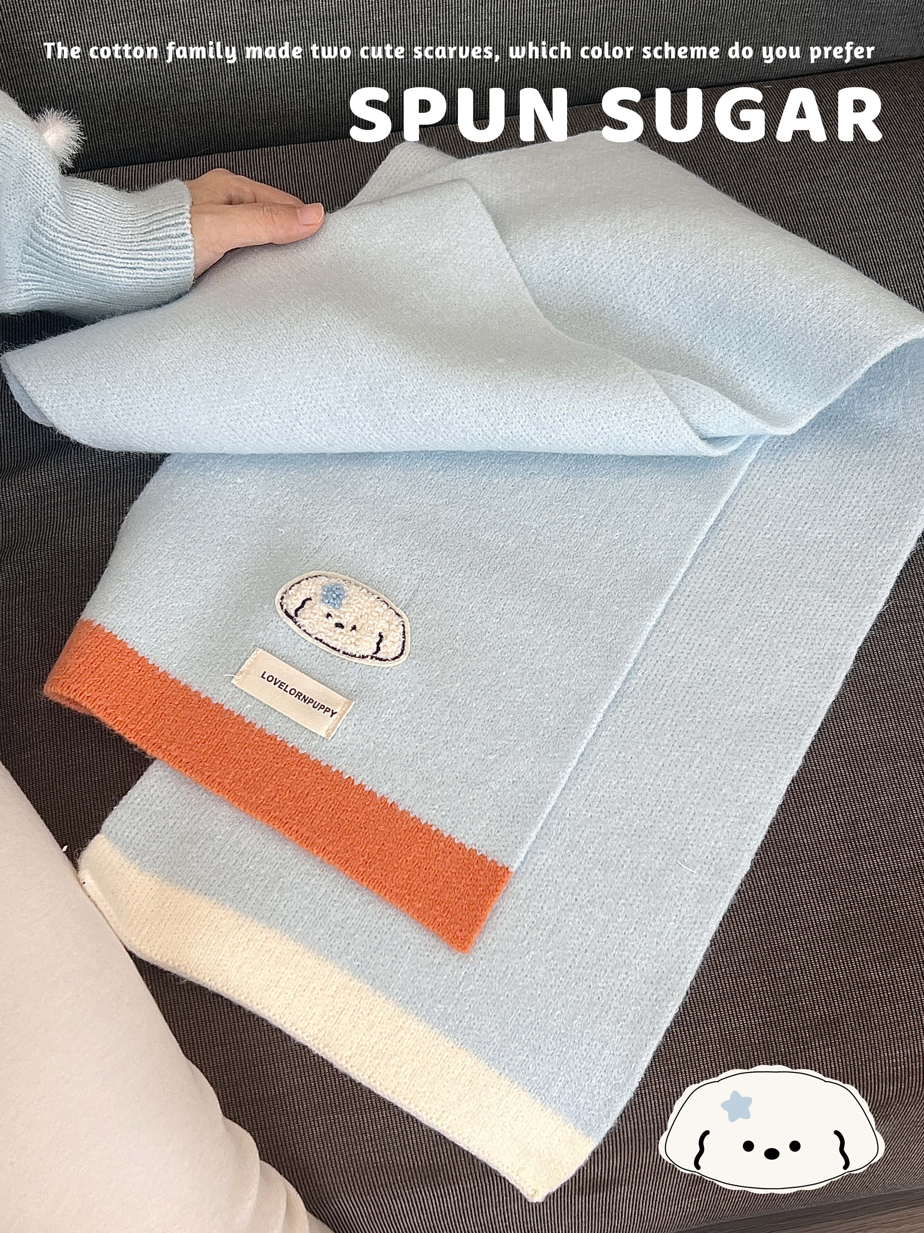 棉花加点儿糖秋冬毛绒围巾