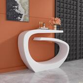 酒店客厅家用靠墙玄关台轻奢入户艺术玄关桌条案现代简约端景台