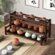 多层杯架桌面茶壶架办公室小博古架茶具置物架茶室茶桌中式 茶架子