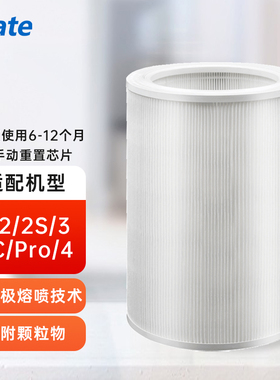 适配小米空气净化器滤芯除甲醛除颗粒物1代/2/2S/pro替换过滤网