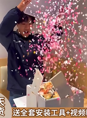 会飞的蝴蝶喷花礼盒生日惊喜盒子爆炸圣诞款礼物盒女网红男孩gift