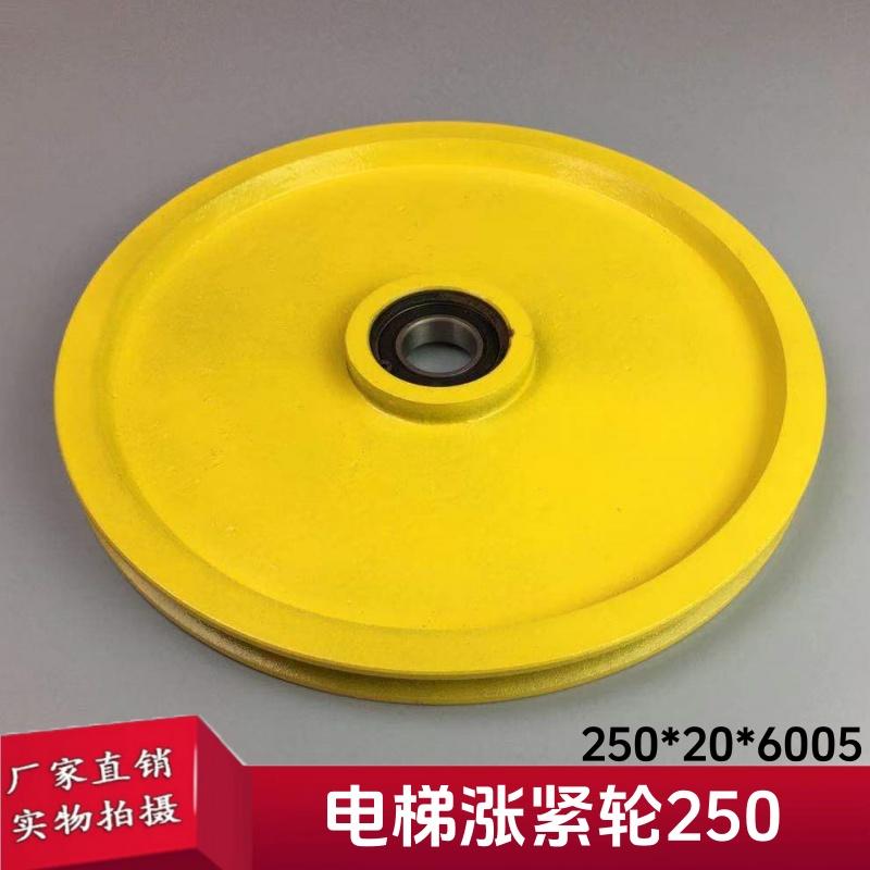 西子奥的斯电梯涨紧轮250*20*6005 底坑涨紧轮装置 限速器 地绳轮