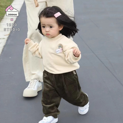 纯棉长裤灯芯绒童装舒适