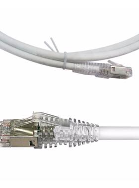 康普/安普超六类屏蔽万兆跳线6A类2/3/5/10/15米NPC6ASZDB-WT002M