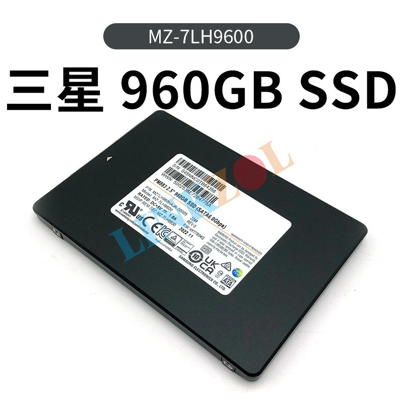 全新三星 PM883 960G SATA接口企业级固态硬盘SSD