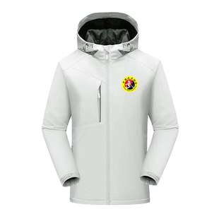 中国武术协会户外加绒冲锋衣服外套裁判学校服工作服防风