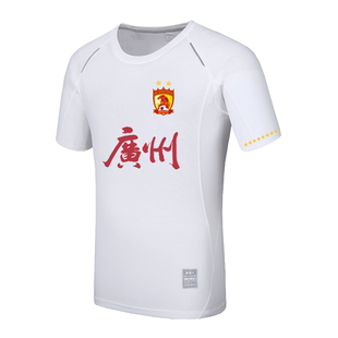 广州足球俱乐部24赛季主客场训练热身服可定制夏季速干短袖男吸汗