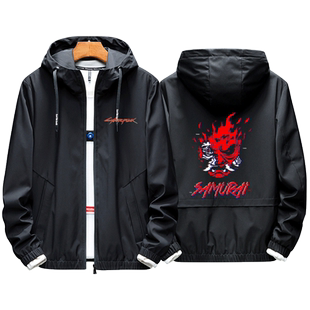 赛博朋克2077游戏周边强尼银手武侍乐队同款夹克外套秋冬款男加绒