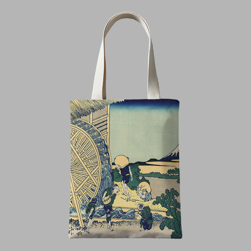 日本文艺单肩购物包