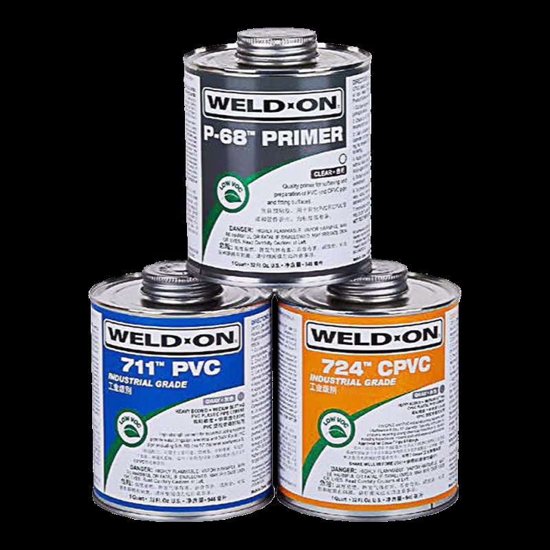 IPS711胶水724进口胶pvc塑料管道胶水管透明预粘U胶灰色化工胶现