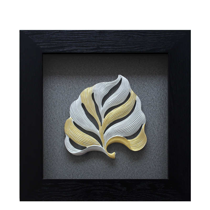 现代简约客厅装饰画发财树雕刻画玛雅画木雕N画挂画沙发背景墙壁图片