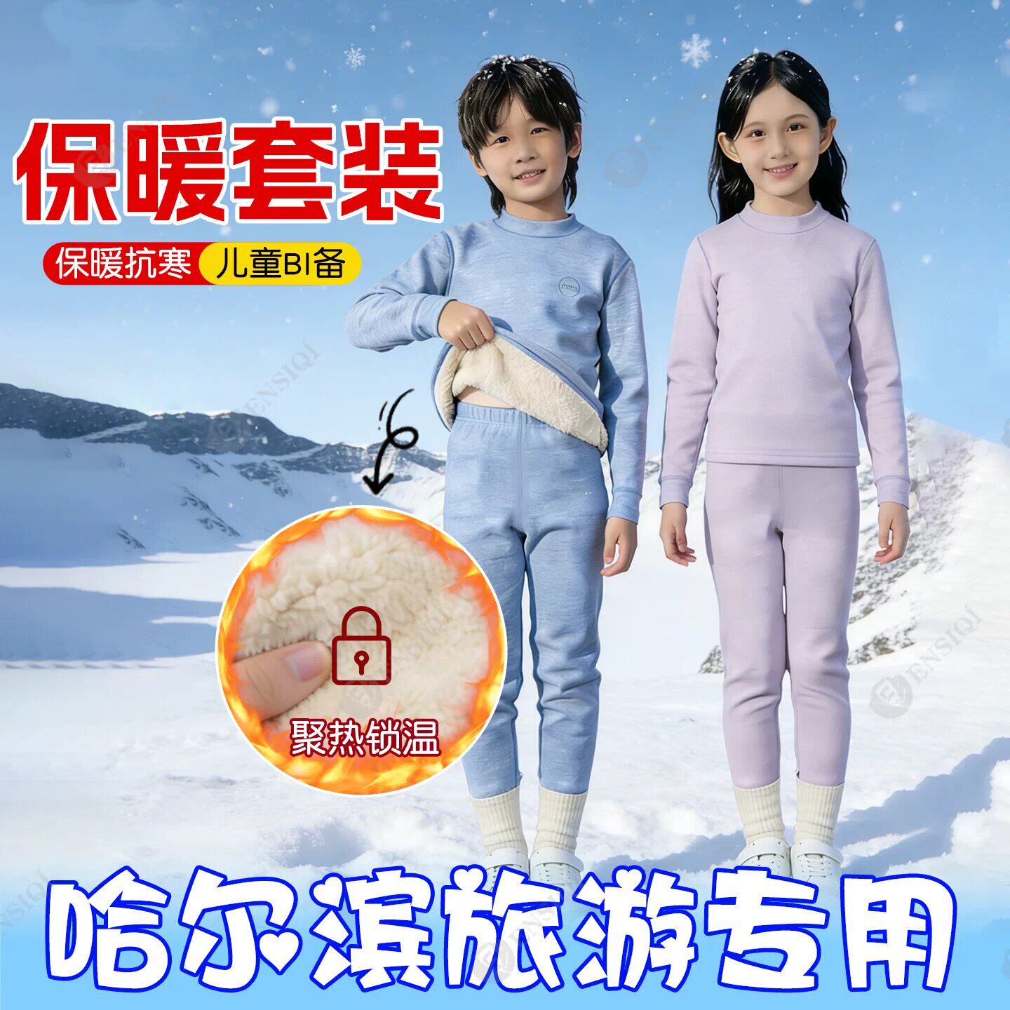 东北哈尔滨旅游儿童保暖