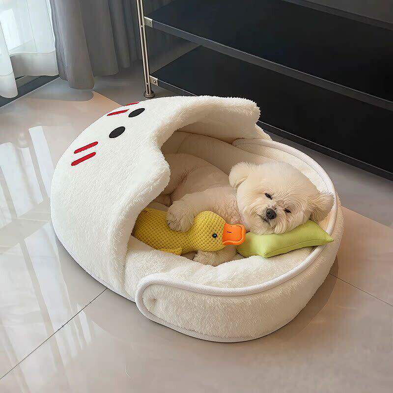 狗窝小型犬新式狗床半封