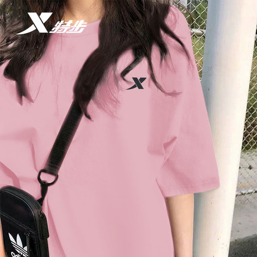 特步短袖女薄款半袖运动服