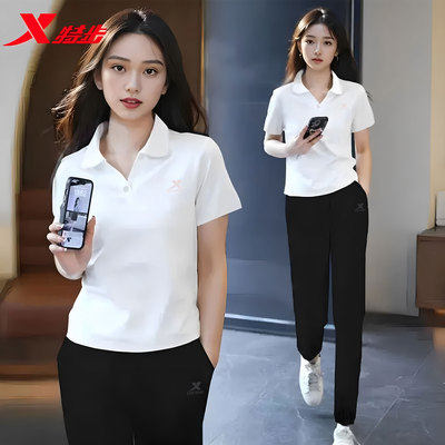 特步运动套装两件套女装