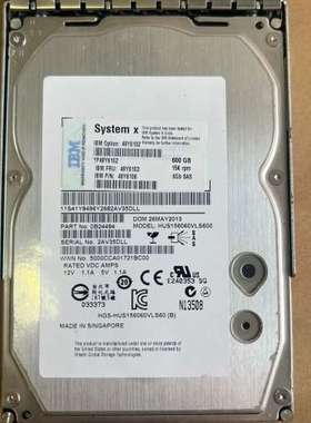 议价IBM 49Y6102 600G 15K SAS 49Y61