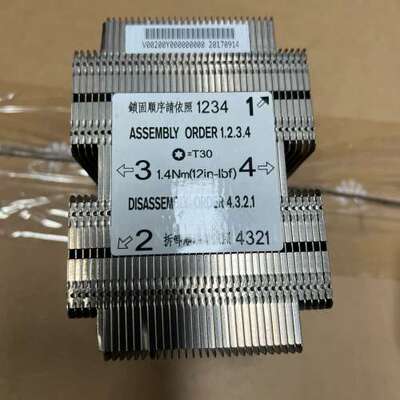 议价浪潮拆机 2U散热片 3647平台， 适用于  5212H5