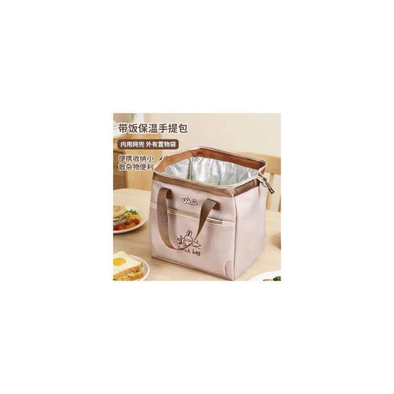 高颜值饭盒保温包双层便当袋冬天加厚铝箔上班族带饭手提早餐袋子