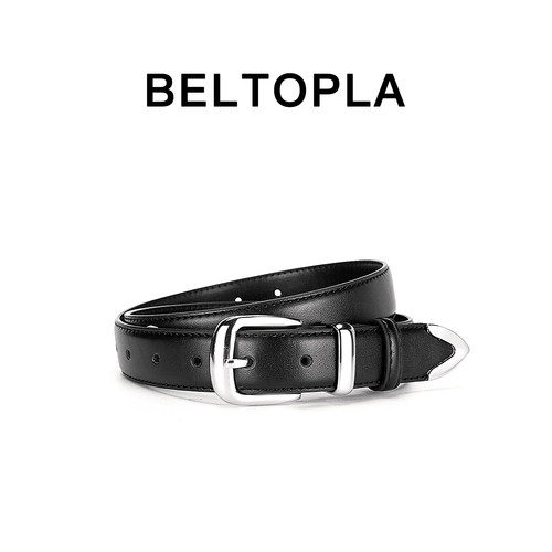 BELTOPLA原创设计感百搭黑色腰带