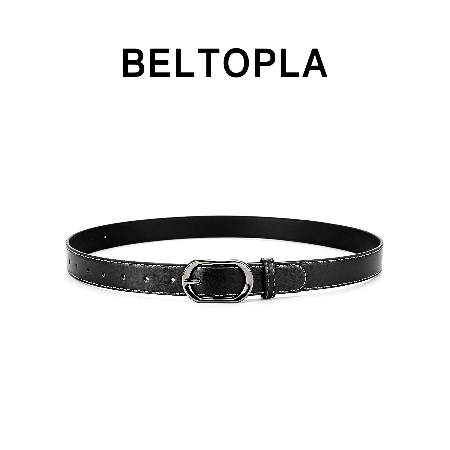 BELTOPLA原创设计感男女款针扣腰带简约百搭cleanfit牛仔裤带皮带