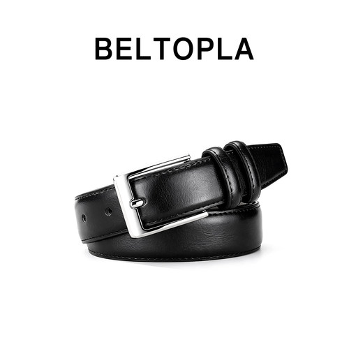 BELTOPLA真皮简约复古针扣腰带