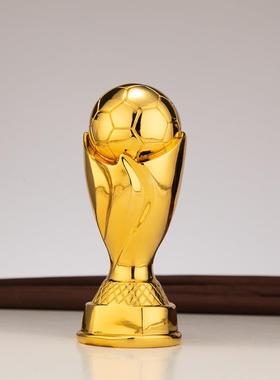 小号电镀足球奖杯 树脂工艺品体育球迷用品 学校企业运动会奖杯