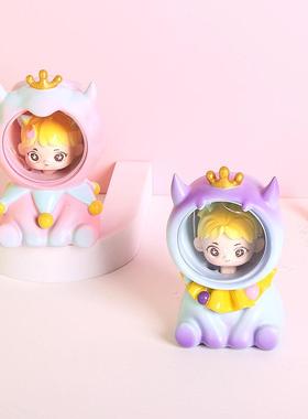 奇遇王国星星灯情侣可爱公主王子小夜灯卡通树脂摆件生日礼物