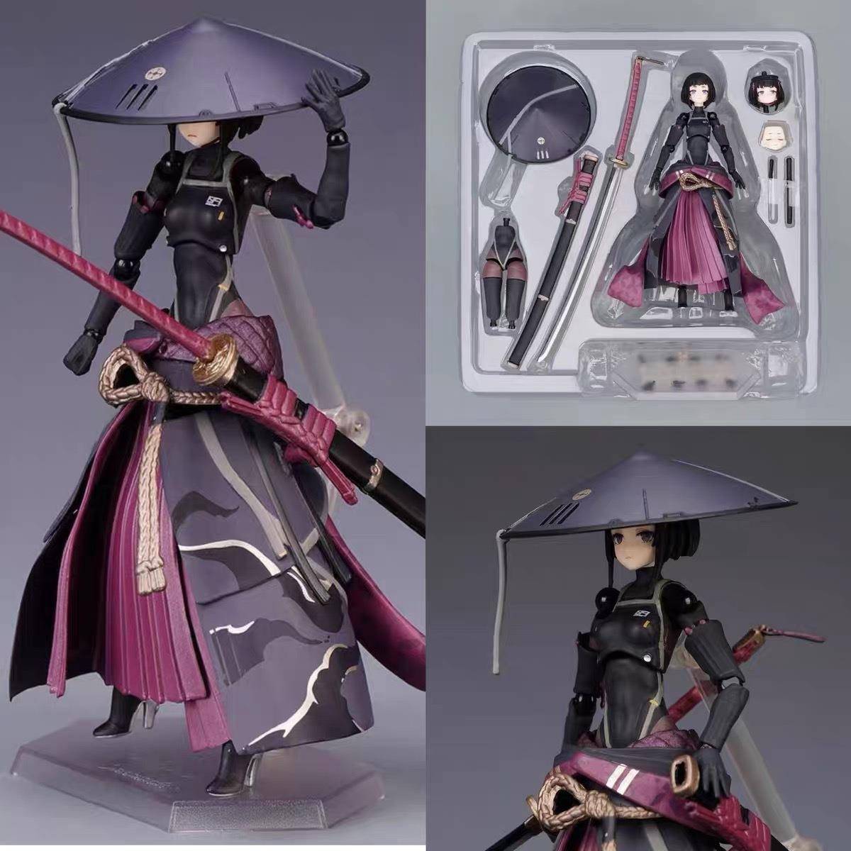 优质版浪人 流浪武士 机娘figma549关节可动 消光版 盒装手办模型